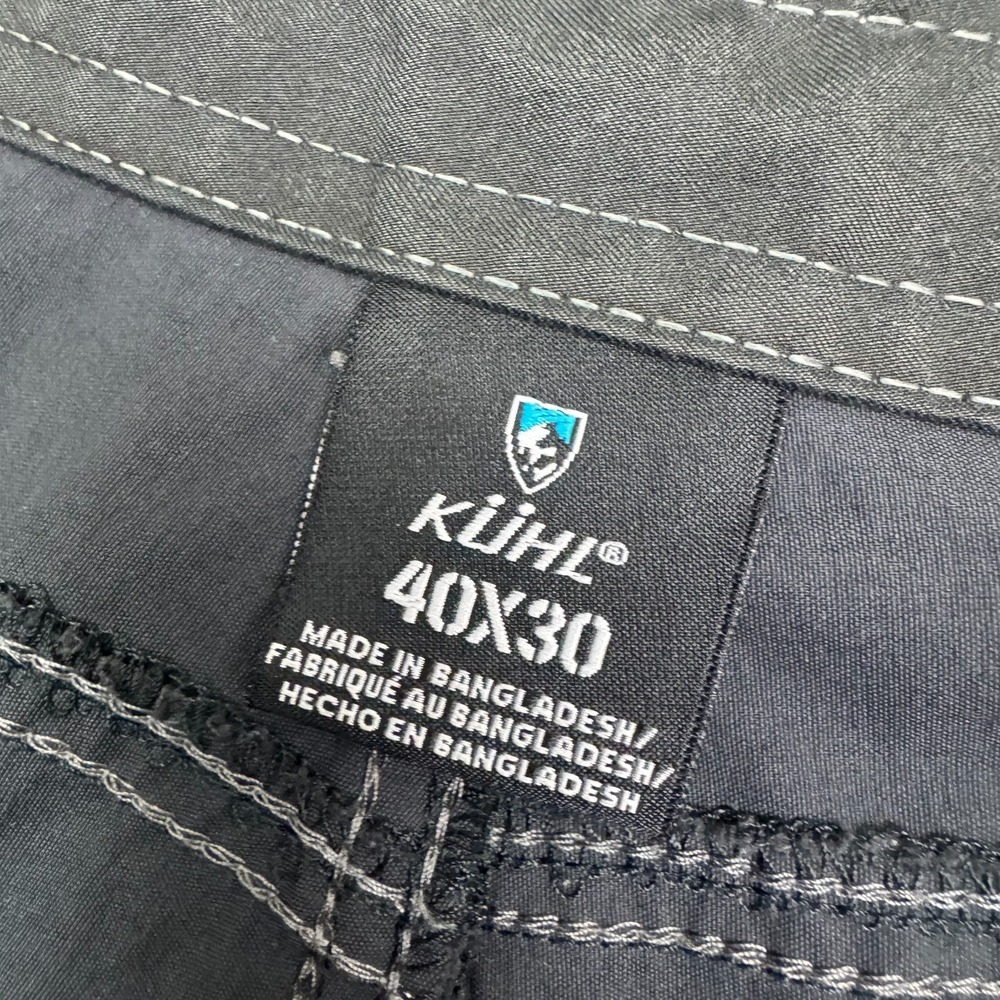 Kuhl Men's Renegade Rock Pants Gray Size 40x30 Cargo Hiking Straight Leg Stretch - Picture 5 of 14